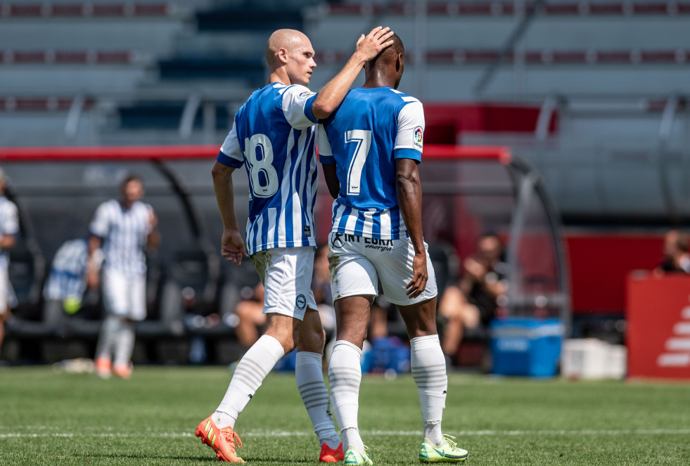 El delantero senegalés del Alavés, Mamadou Sylla Diallo