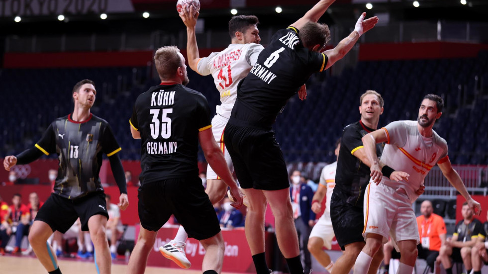 Los 'Hispanos' arrancan en Tokio 2020 con un trabajado triunfo ante Alemania (27-28)